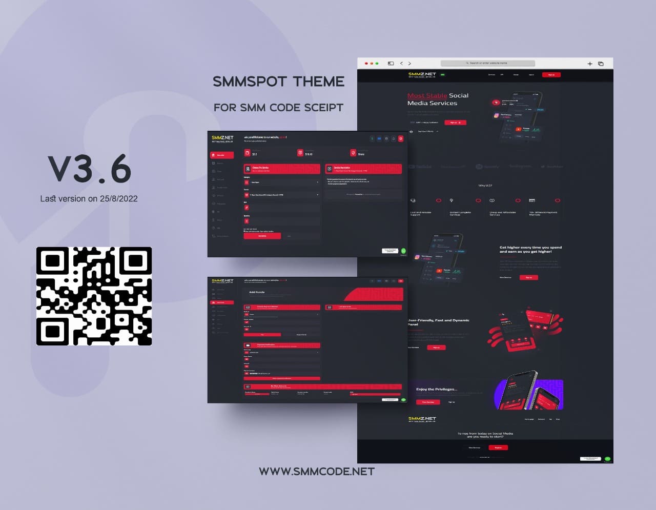 smmspotTheme for Perfect Panel software